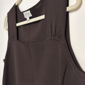 Sleeveless black top